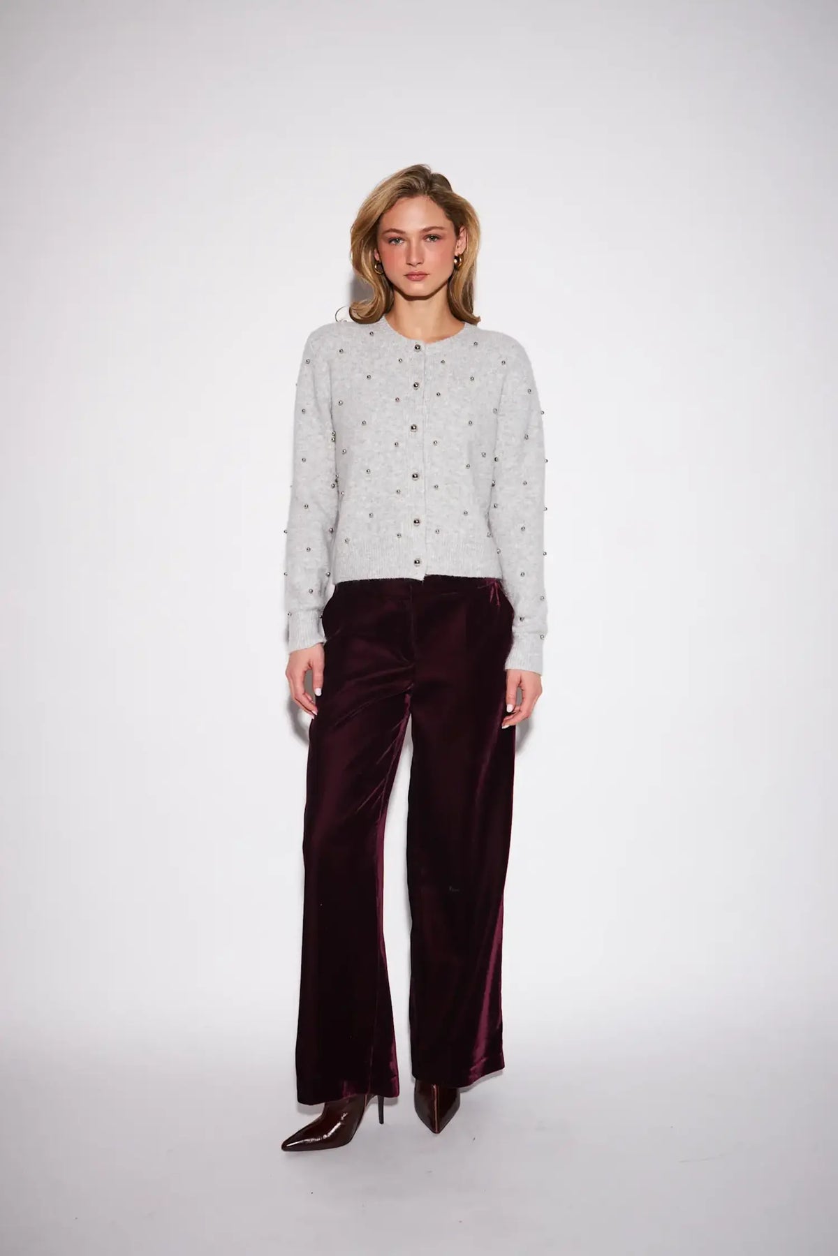 Sullivan Cardigan Sweater - Silver Bells