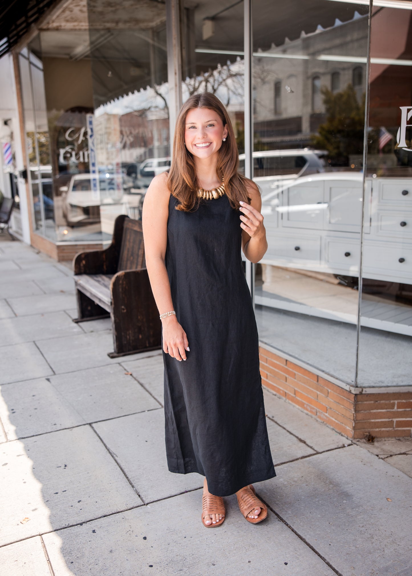 Ashanti Midi Dress - Black
