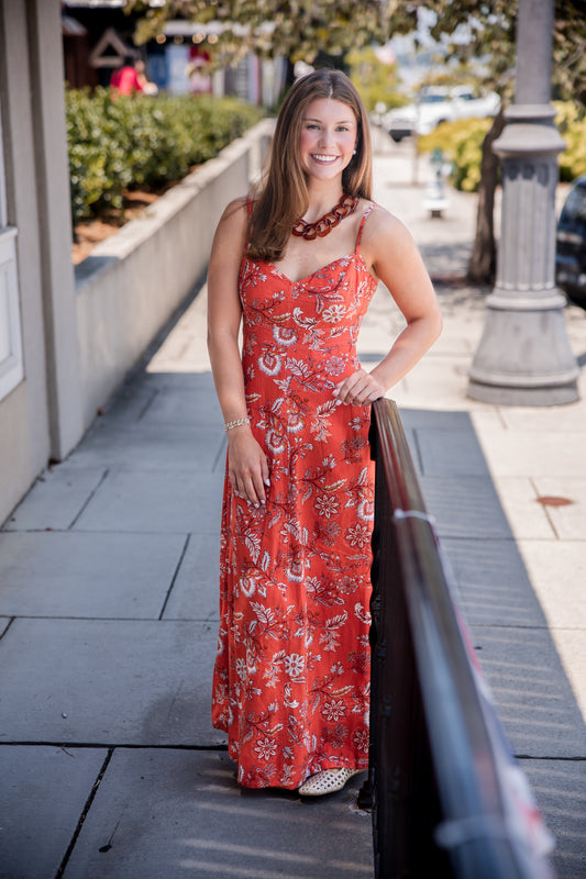Kallie Maxi Dress - Orange Blossom