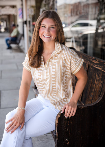 Riviera Top - Piazza Stripe