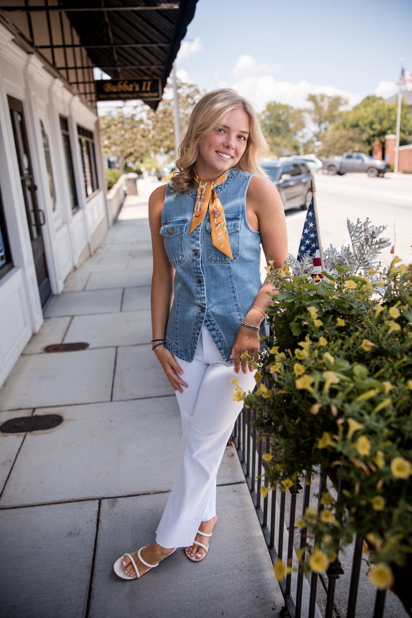 Ideline Denim Vest - Vintage Havana