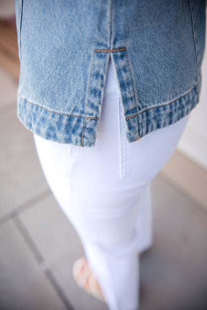Ideline Denim Vest - Vintage Havana