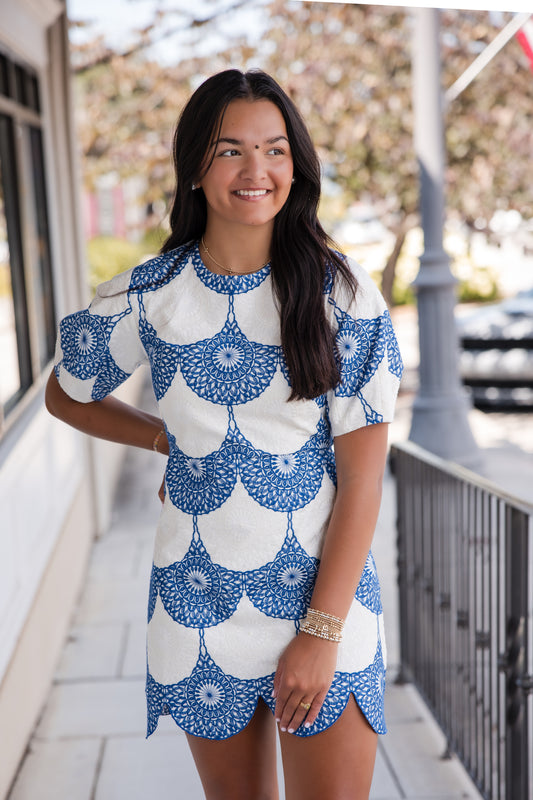Harmony Dress - Seabreeze Medallion
