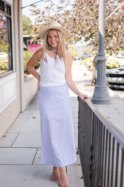Marc Skirt - Lavender Stripe