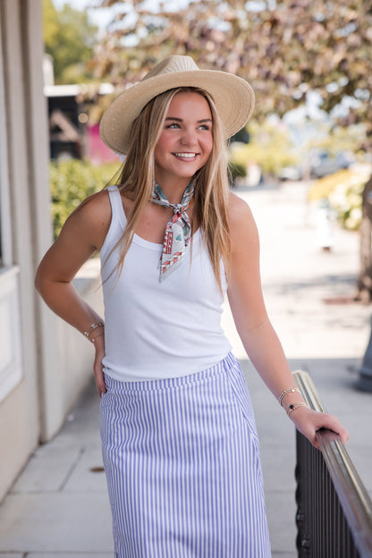 Marc Skirt - Lavender Stripe