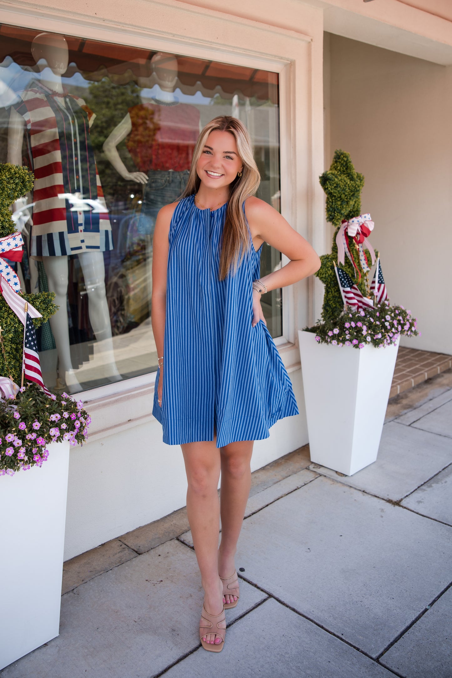 Angela Dress - Electric Blue