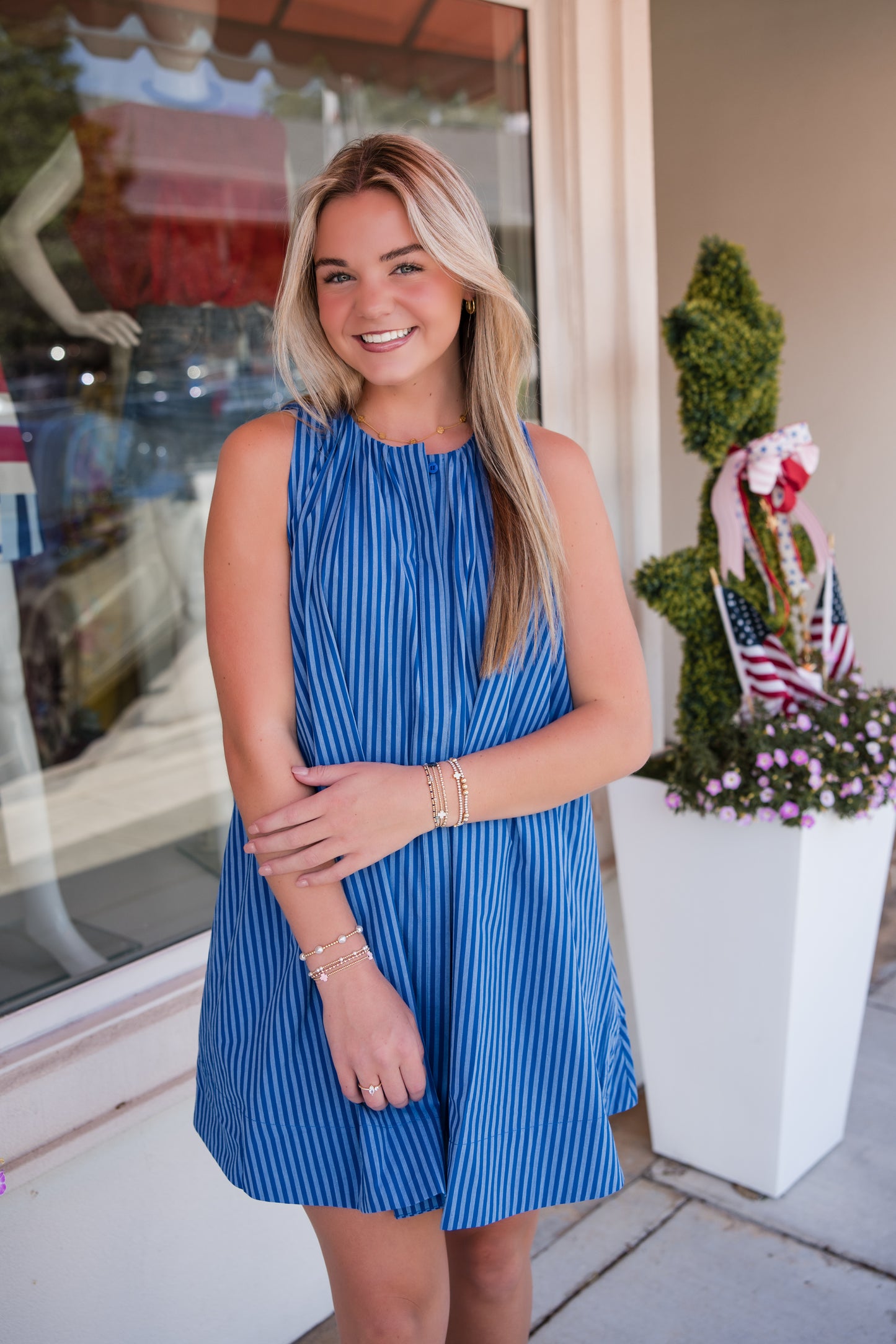 Angela Dress - Electric Blue
