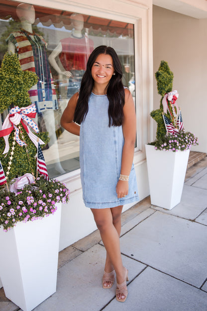 Vito Dress - Blue Jean