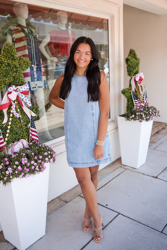 Vito Dress - Blue Jean
