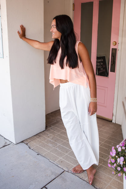 Free People Tempo Tank Top - Pastel Peach
