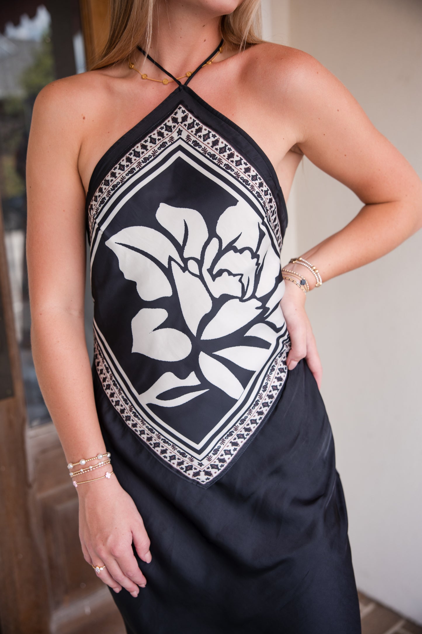 Free People Citrine Midi Dress - Raven Combo