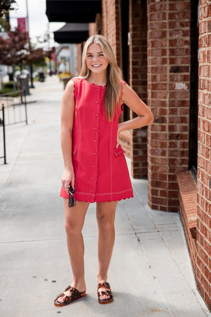 Rory Dress - Poppy Red