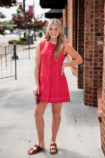 Rory Dress - Poppy Red