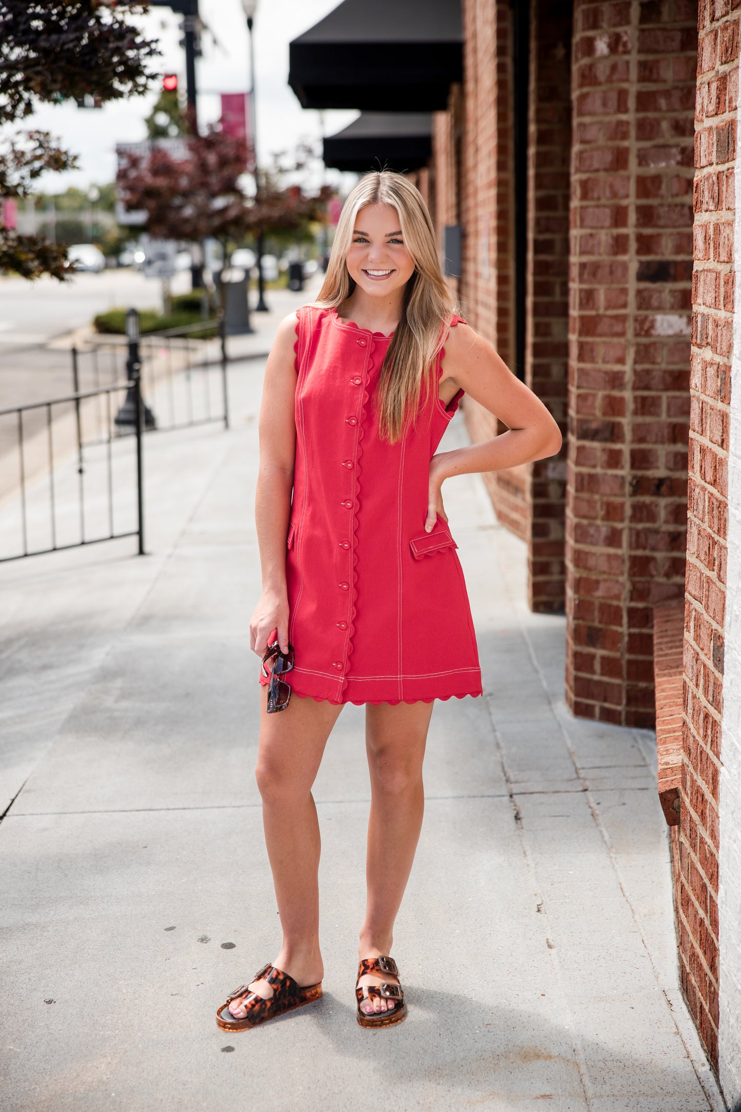 Rory Dress - Poppy Red