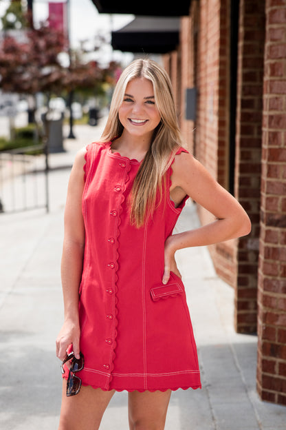 Rory Dress - Poppy Red