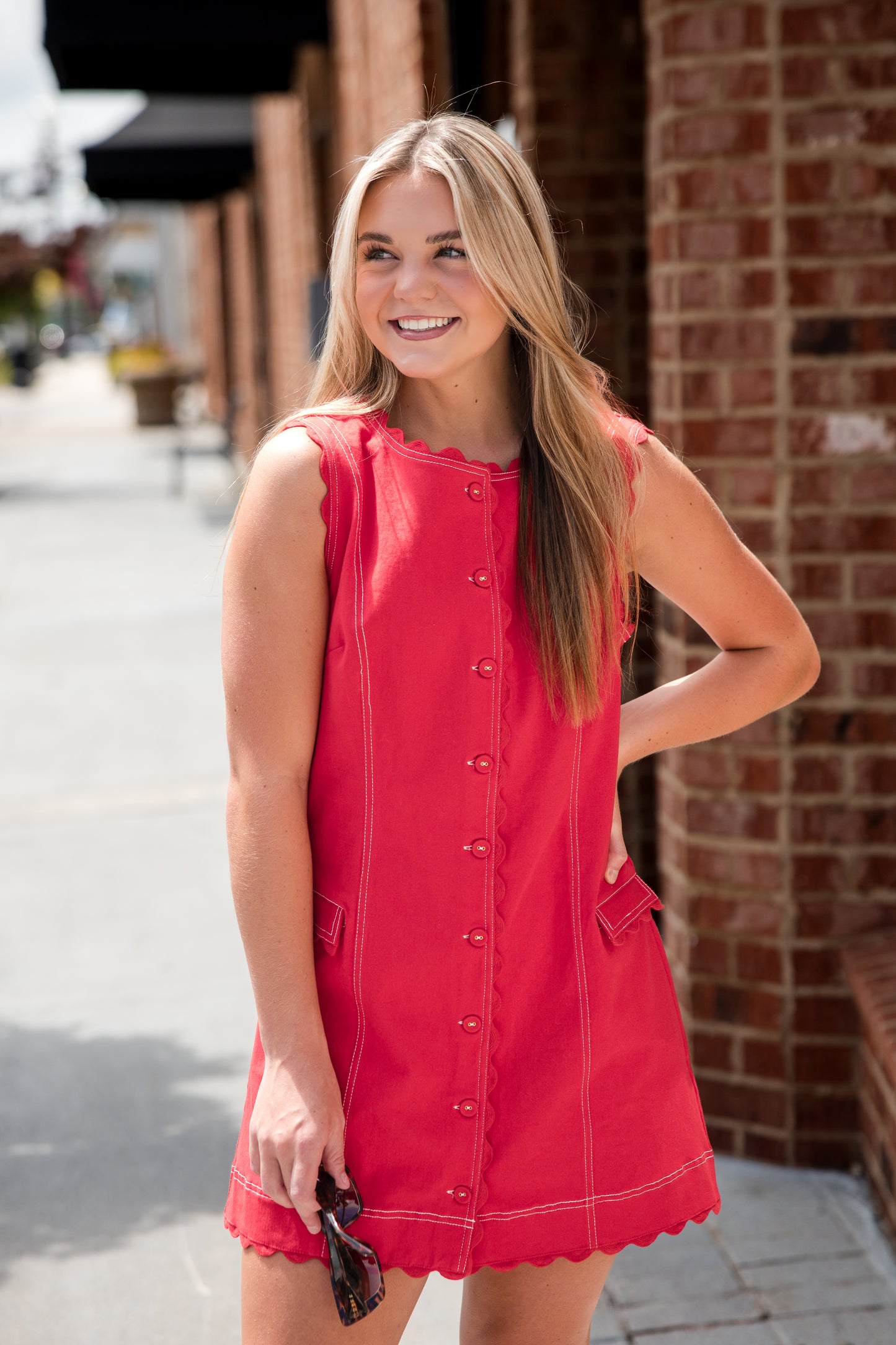 Rory Dress - Poppy Red