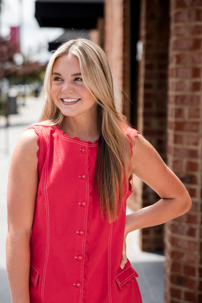 Rory Dress - Poppy Red