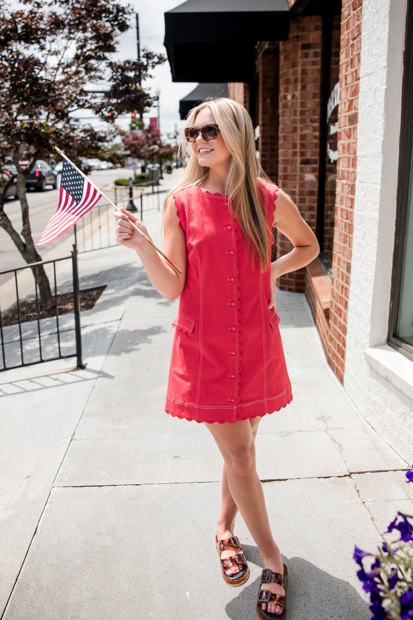 Rory Dress - Poppy Red