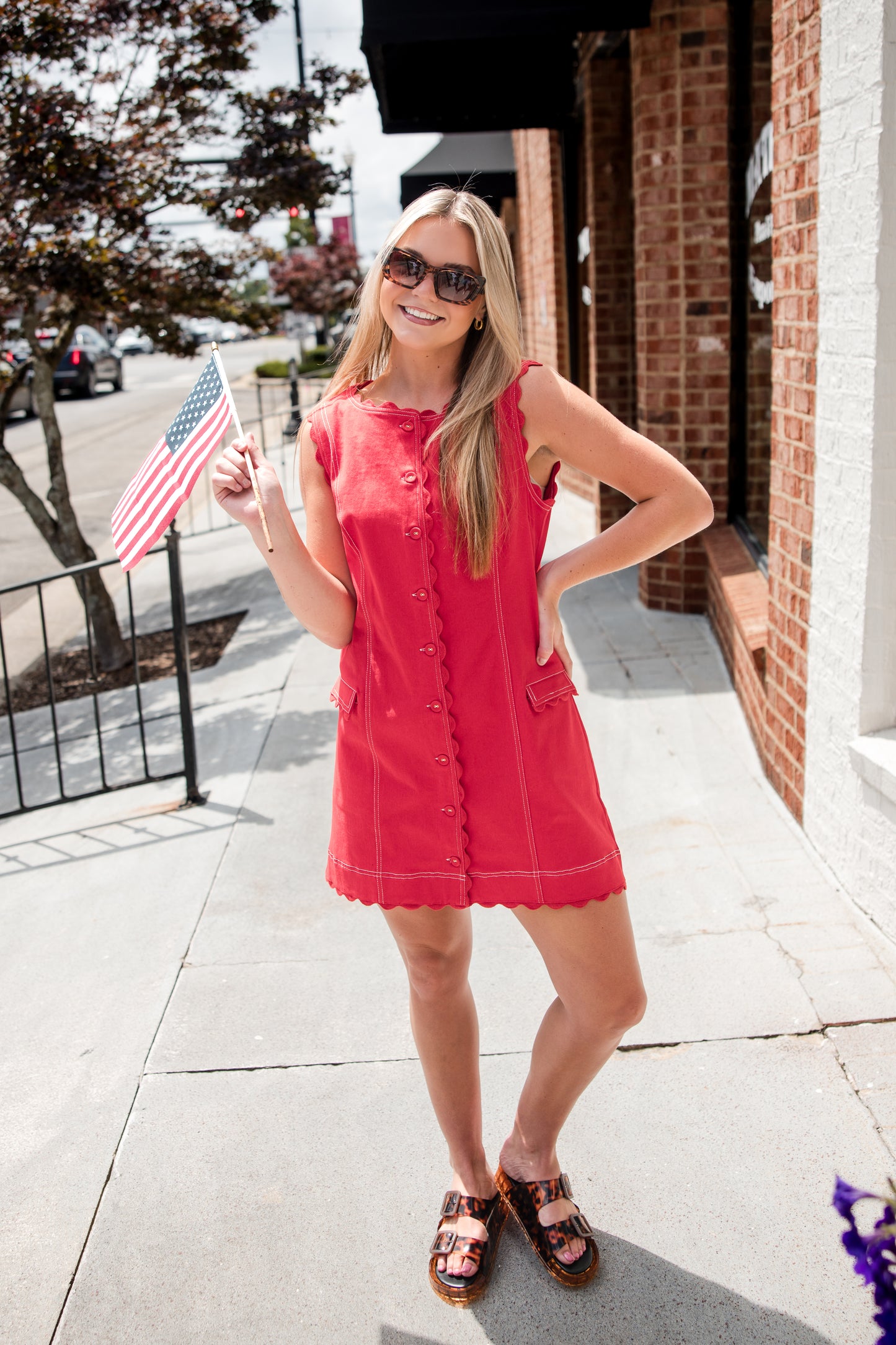 Rory Dress - Poppy Red