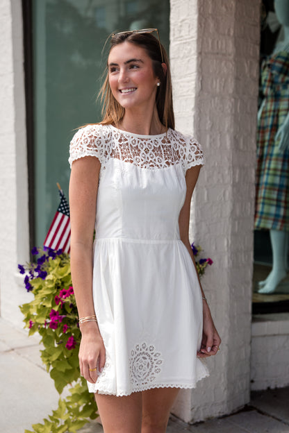 Gail Mini Dress - Ivory