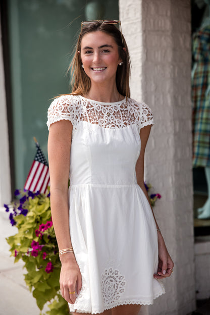 Gail Mini Dress - Ivory