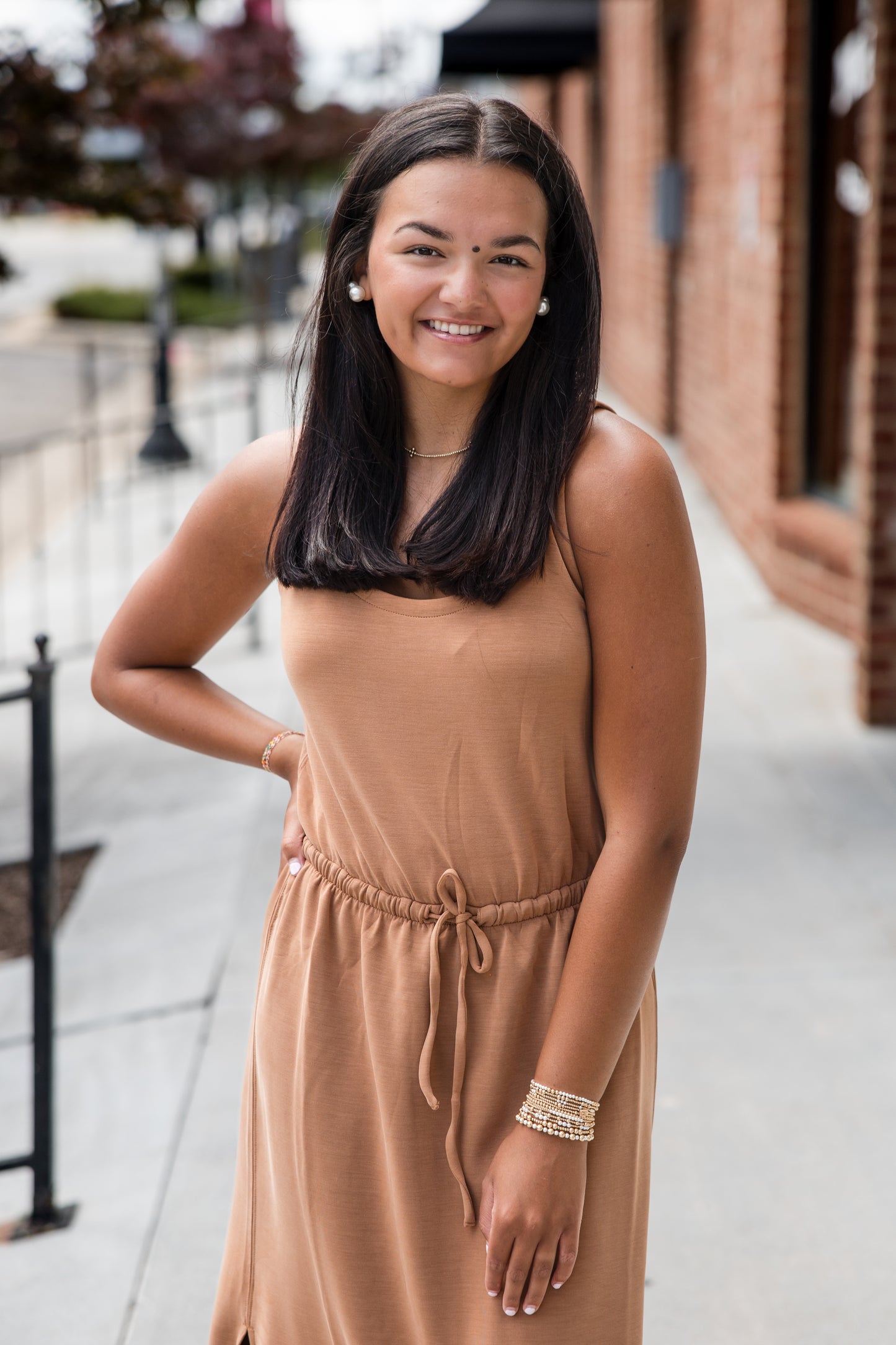 Spanx AirEssentials Drawstring Maxi Tank Dress - Maplewood
