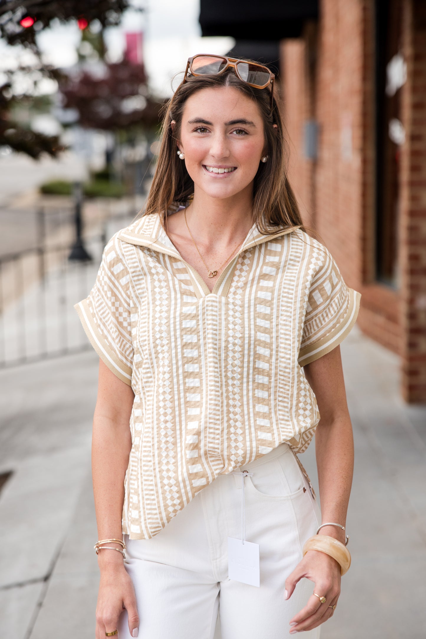 Riviera Top - Piazza Stripe
