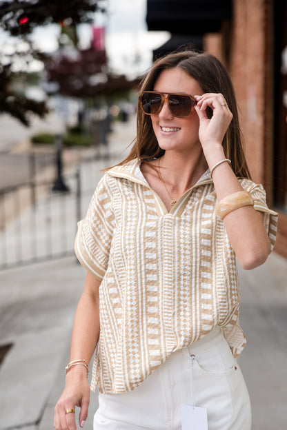 Riviera Top - Piazza Stripe