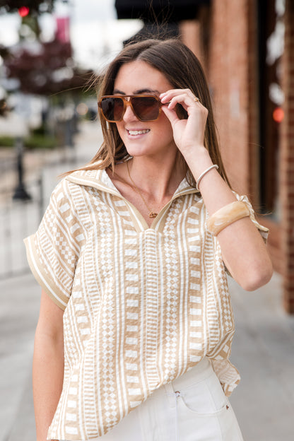 Riviera Top - Piazza Stripe
