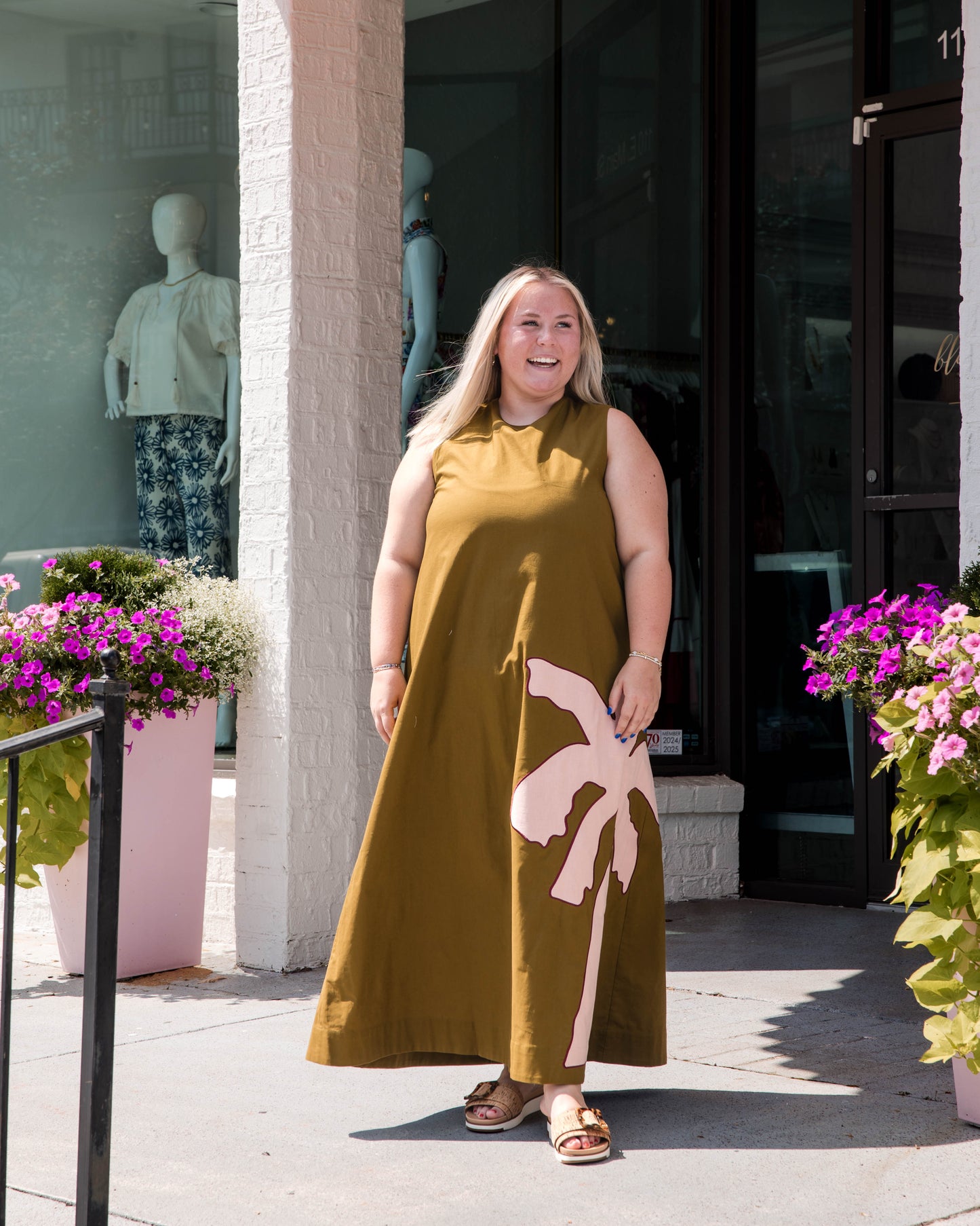 Owens Dress - Cardon w/ Embroidery