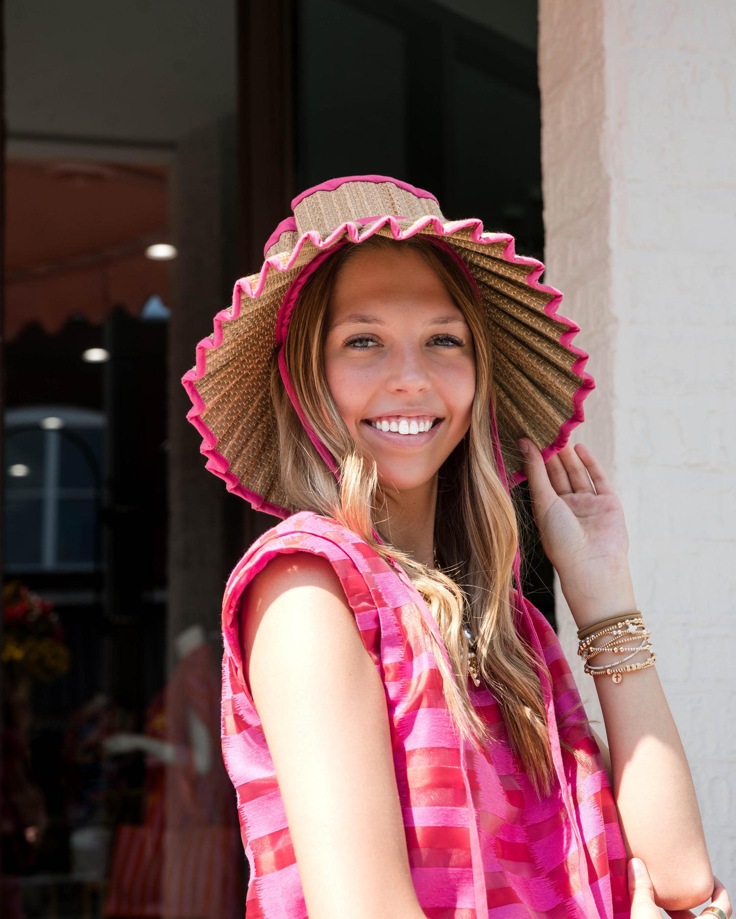 Lorna Murray Island Capri Child Hat - Flamingo