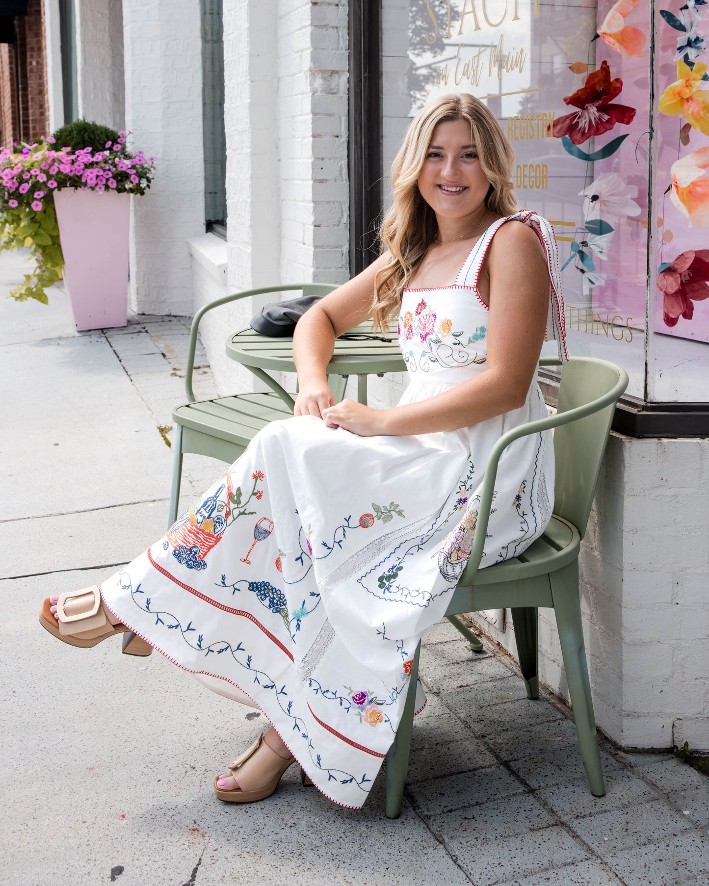 Stefy Dress - Multi Embroidery