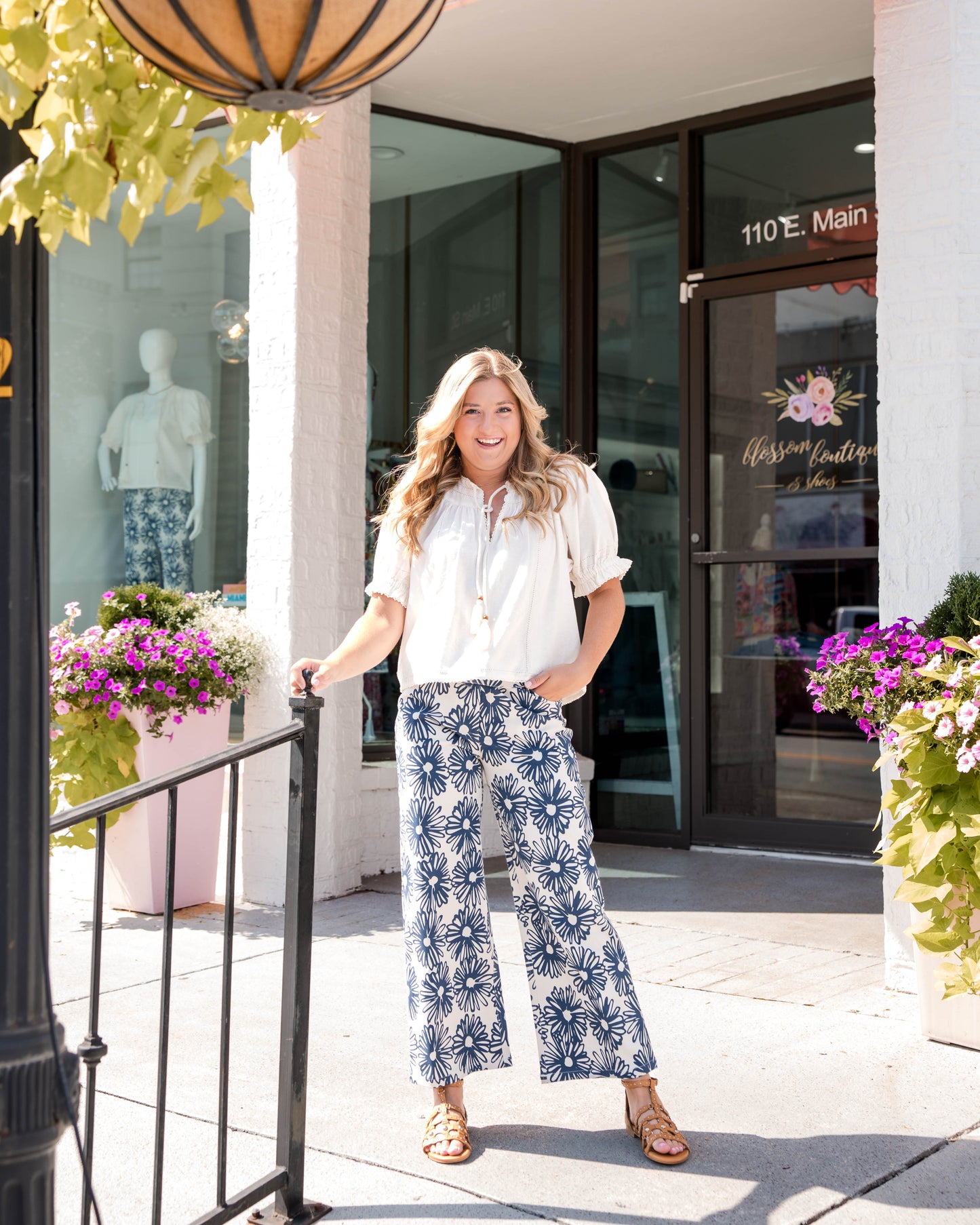 Tilda Pant - Hand Drawn Daisies