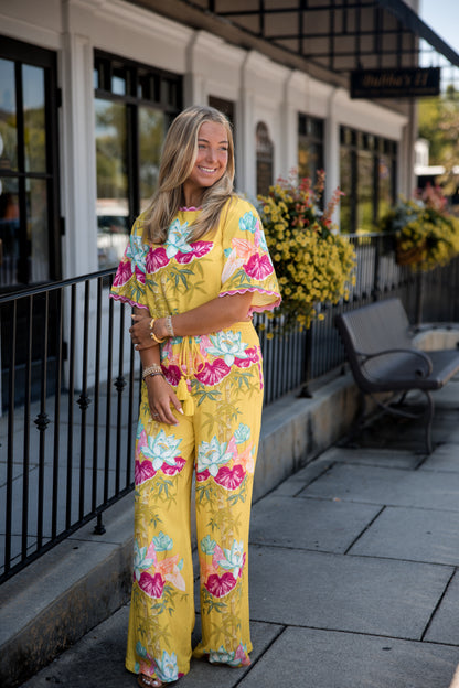 Presley Pants - Tropical Bamboo