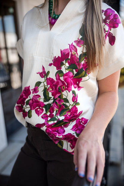 Riviera Top - Bougainvillea