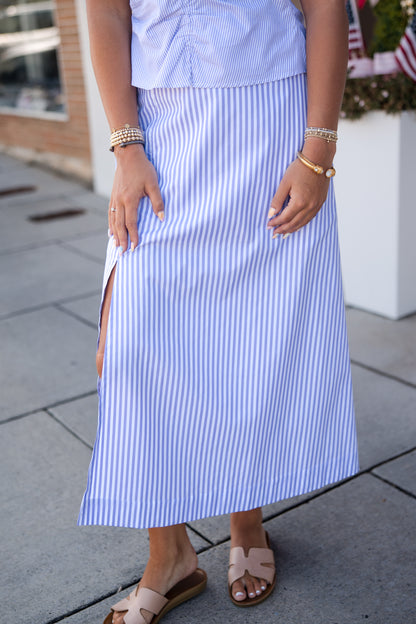 Marc Skirt - Lavender Stripe