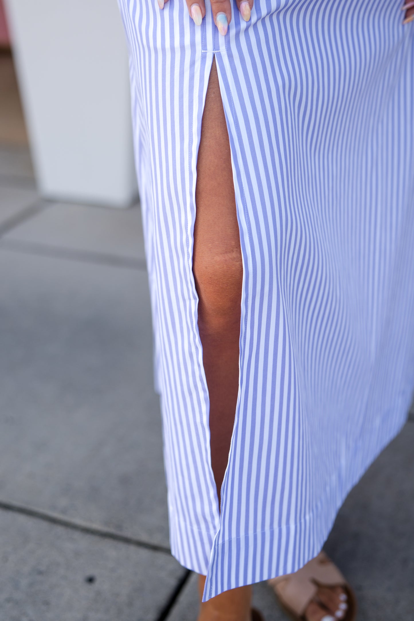 Marc Skirt - Lavender Stripe