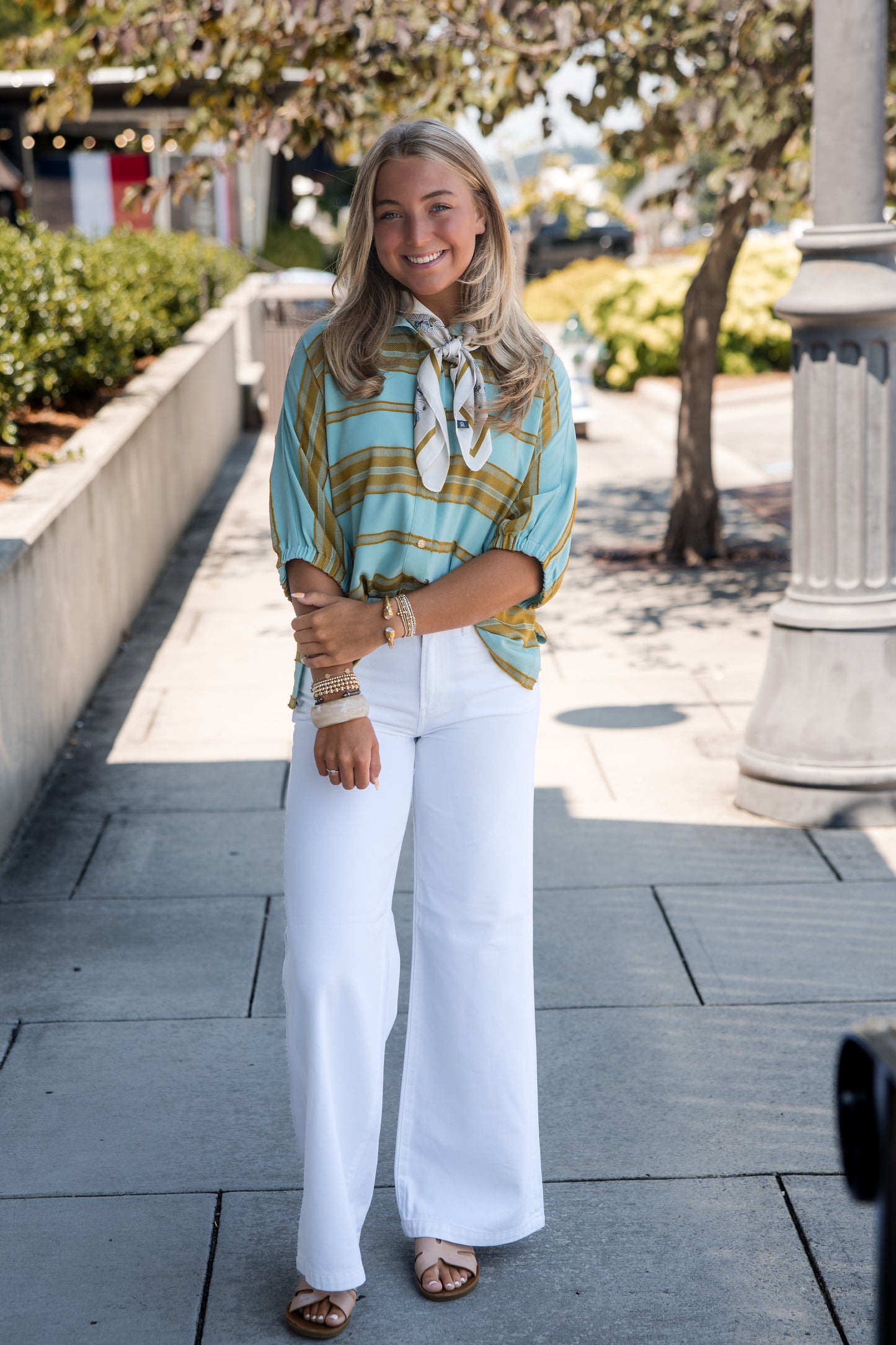 Bonny Top - Fringe Stripe