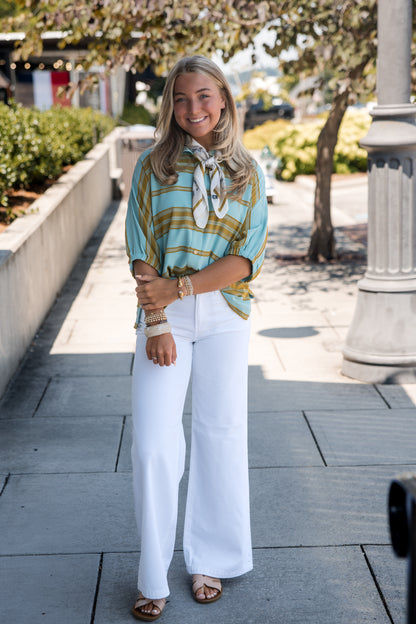 Bonny Top - Fringe Stripe