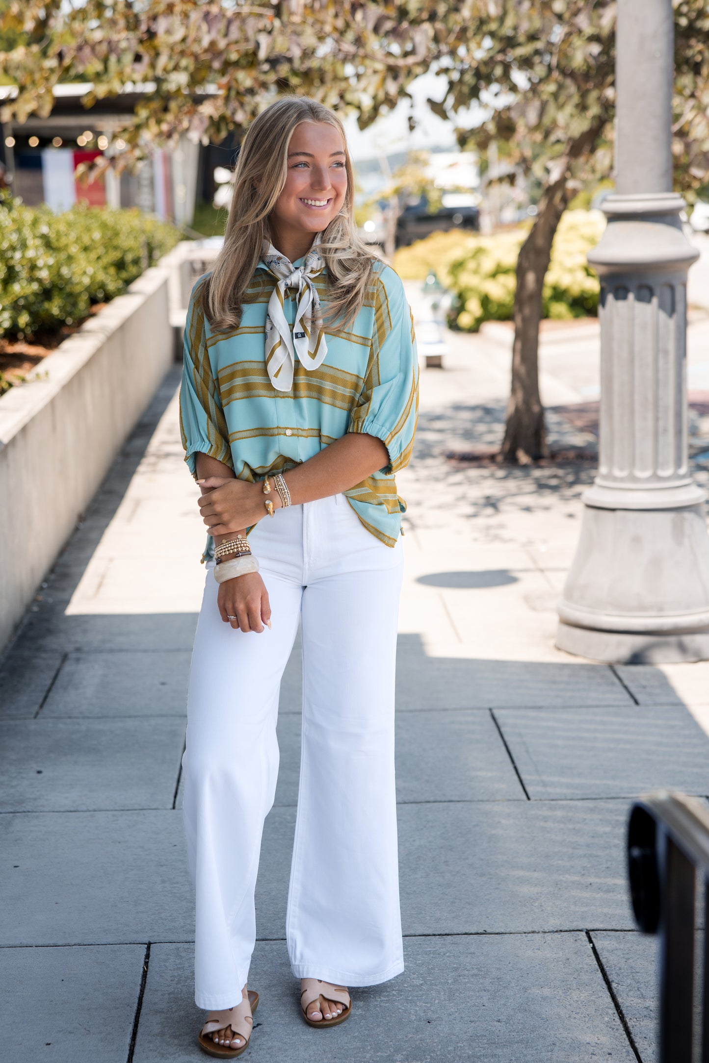 Bonny Top - Fringe Stripe