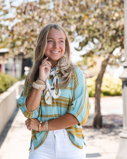 Bonny Top - Fringe Stripe
