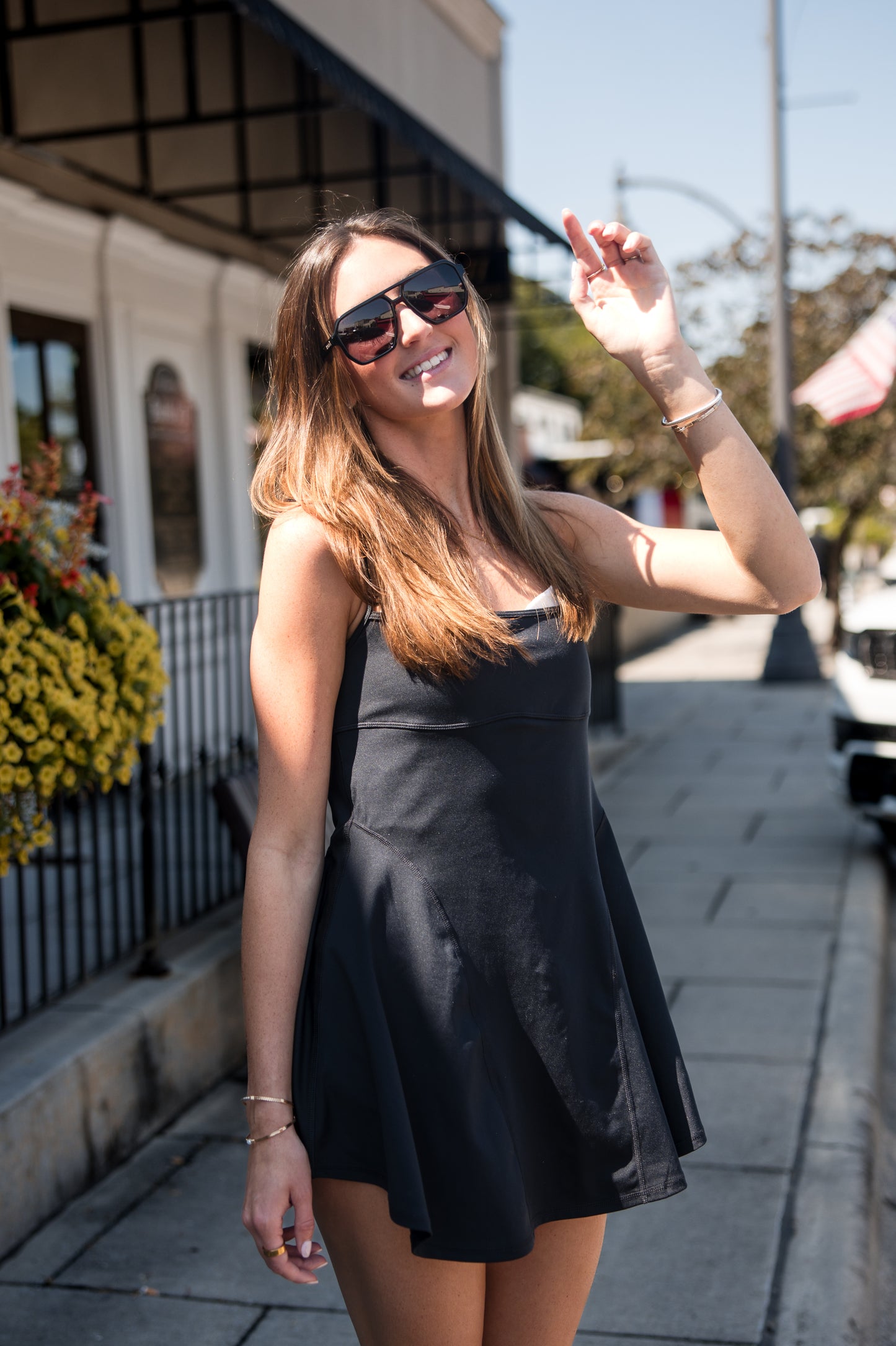 Free People Baseline Tennis Dress - Black
