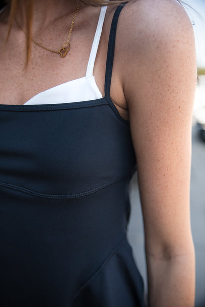 Free People Baseline Tennis Dress - Black