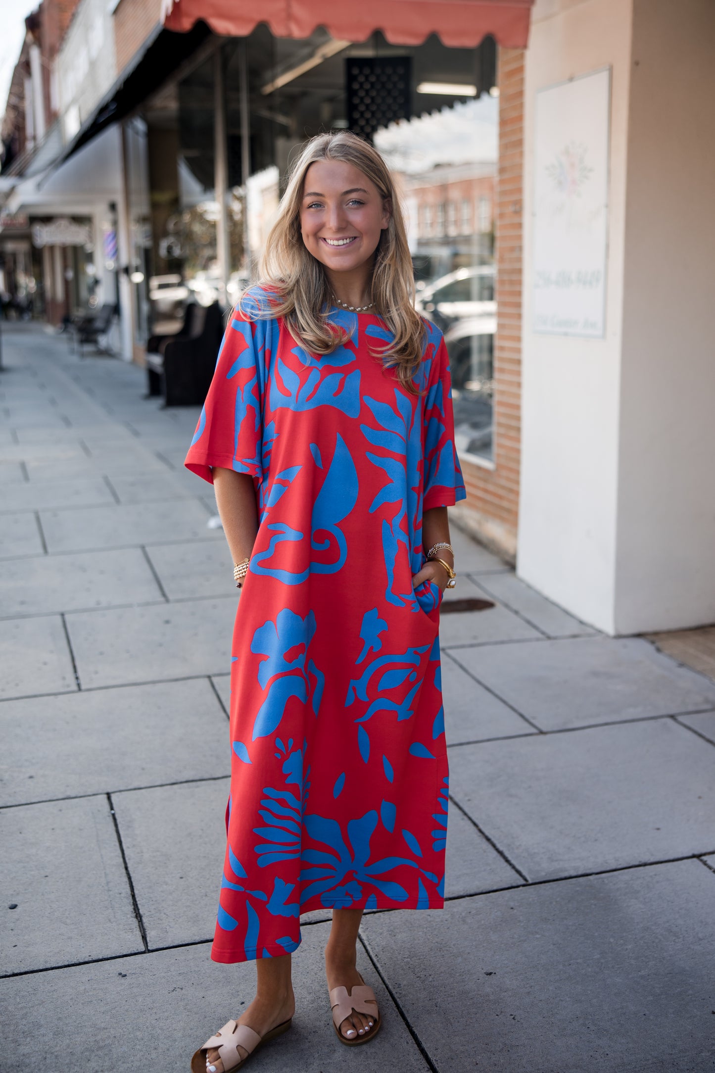 Tilly Dress - Rouge Majorelle
