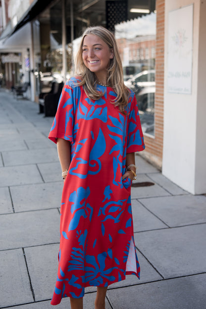 Tilly Dress - Rouge Majorelle