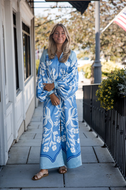 Fiona Dress - Dutch Tile