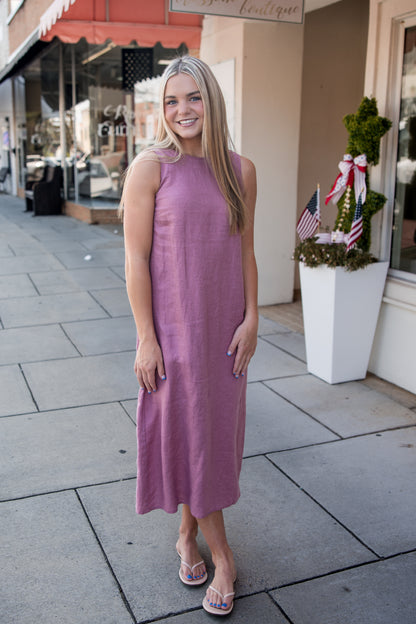 Aurora Dress - Dark Pink