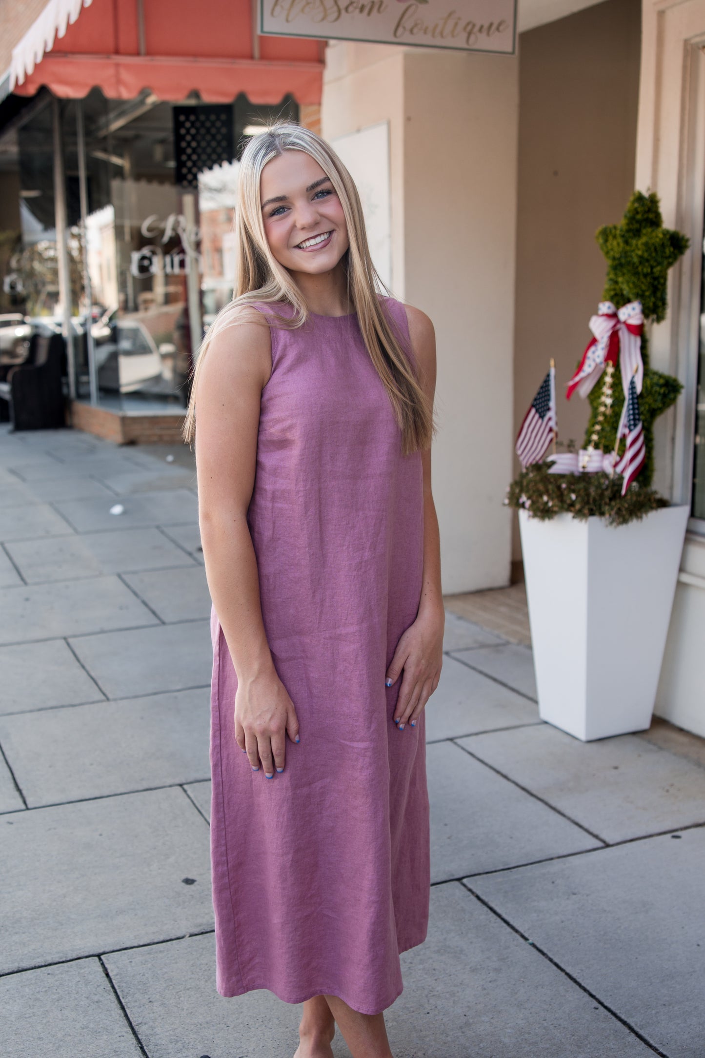 Aurora Dress - Dark Pink