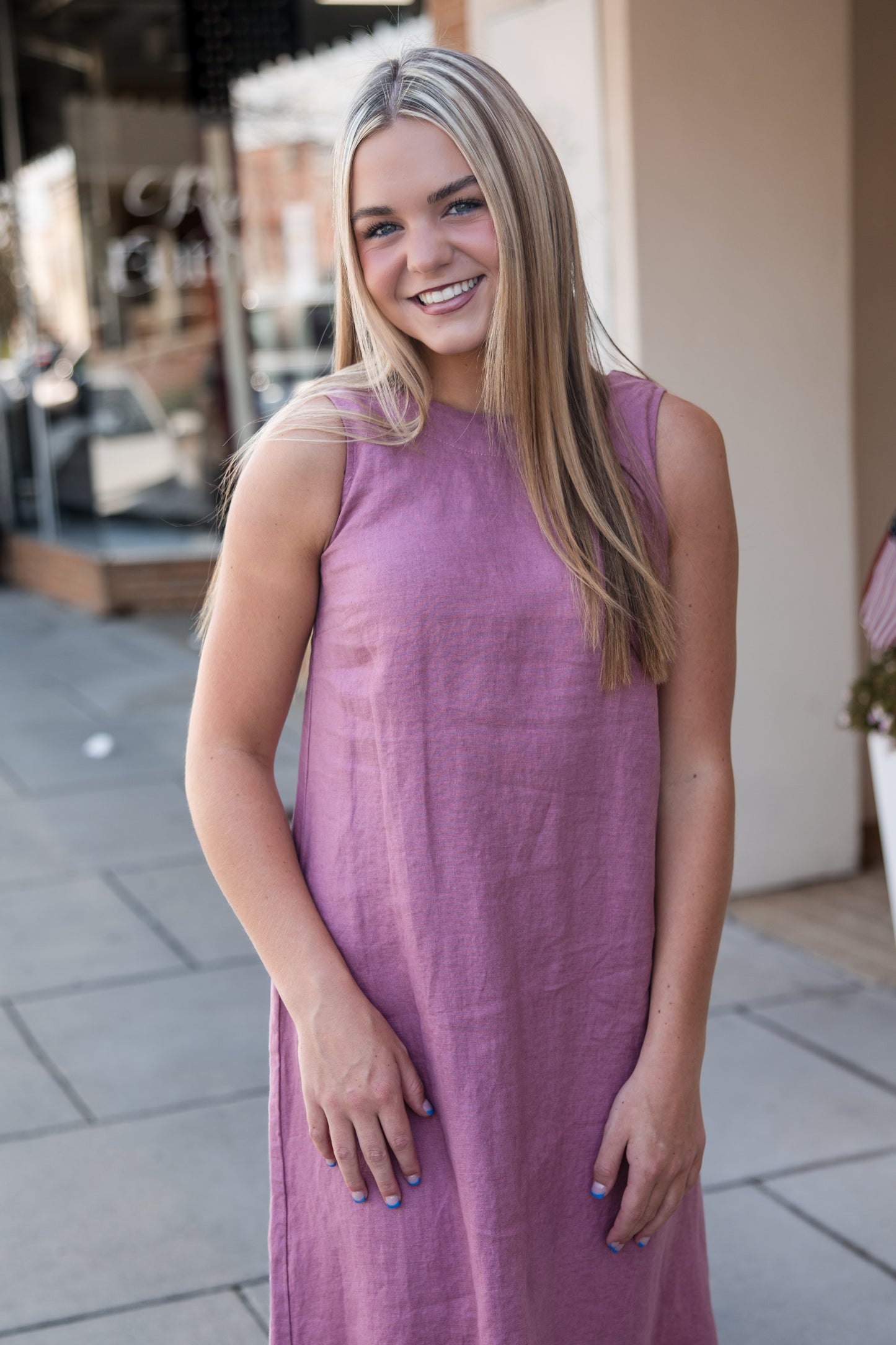 Aurora Dress - Dark Pink
