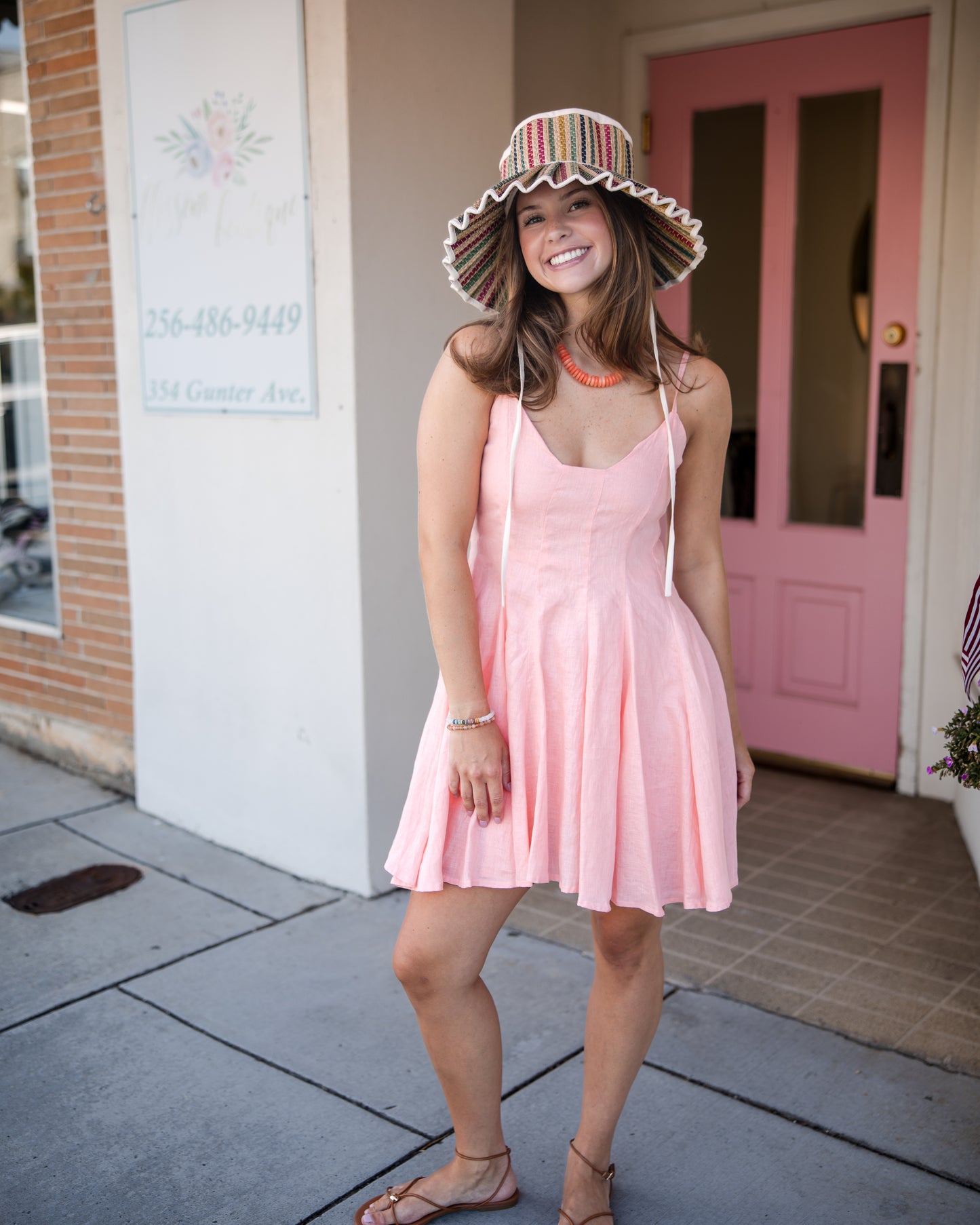 Tyra Mini Dress - Peach